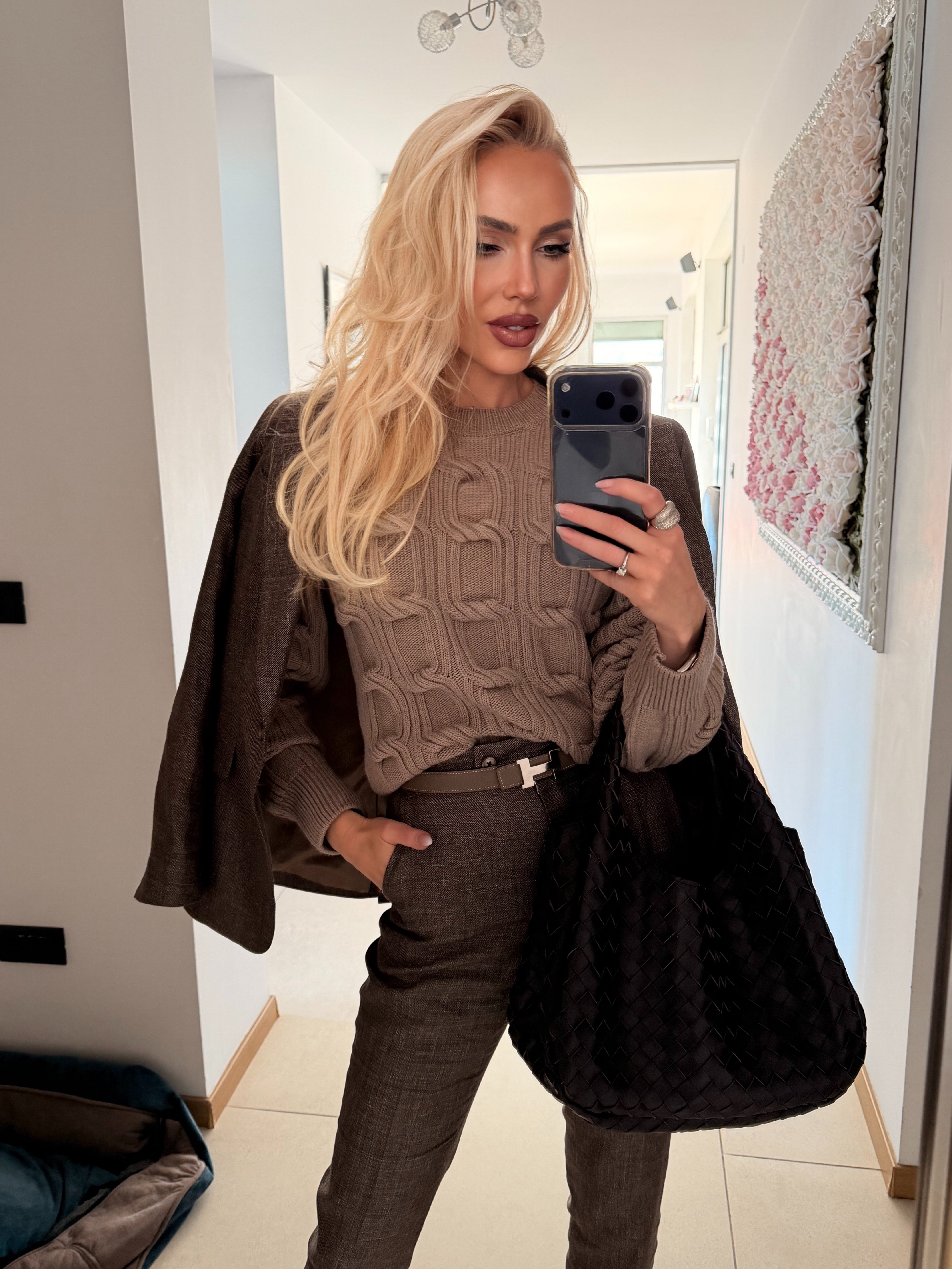 Костюм “Cool chocolate brown” | Естествени материи | По индивидуални размери | Възможност за персонализация