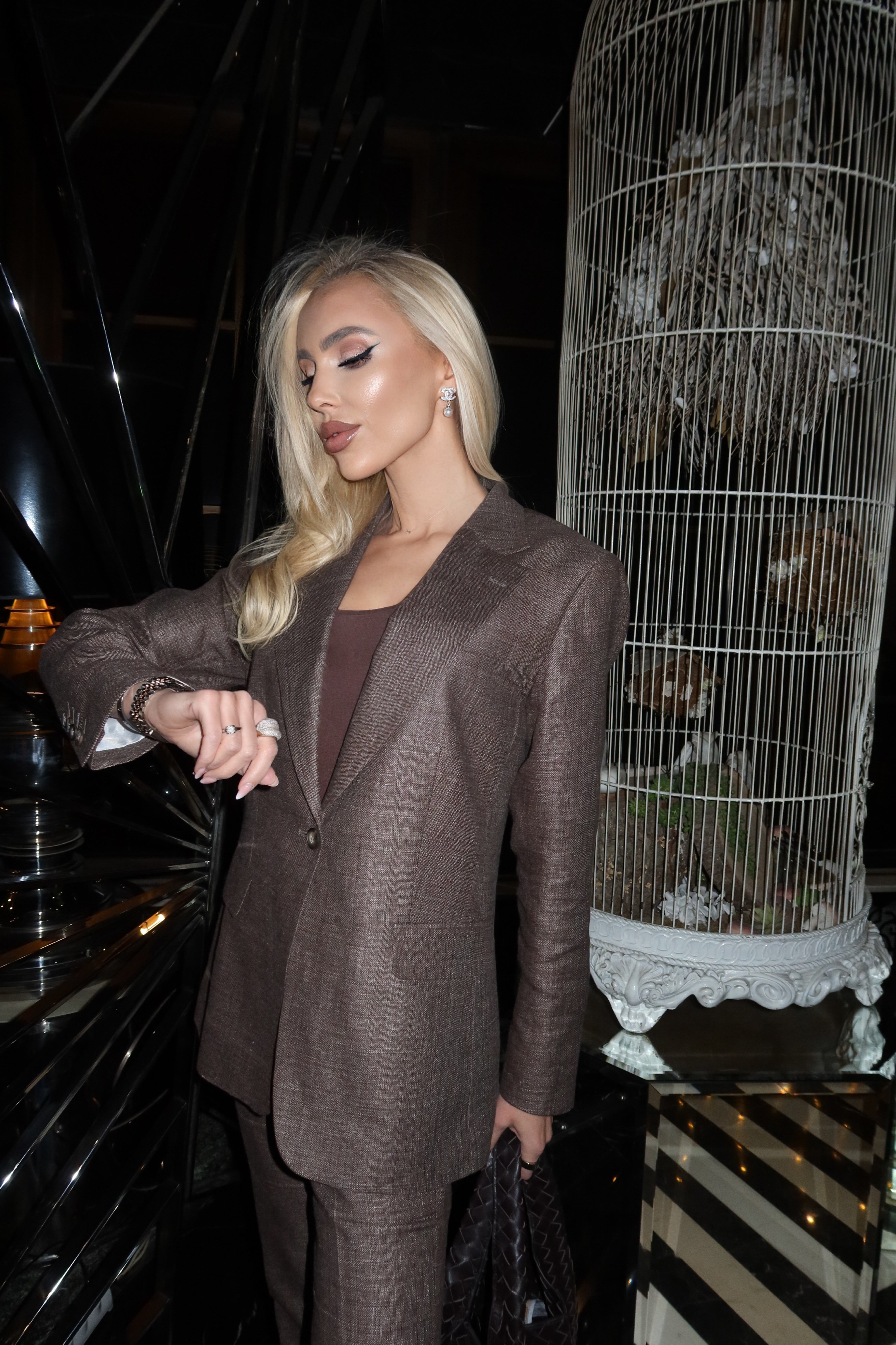 Костюм “Cool chocolate brown” | Естествени материи | По индивидуални размери | Възможност за персонализация