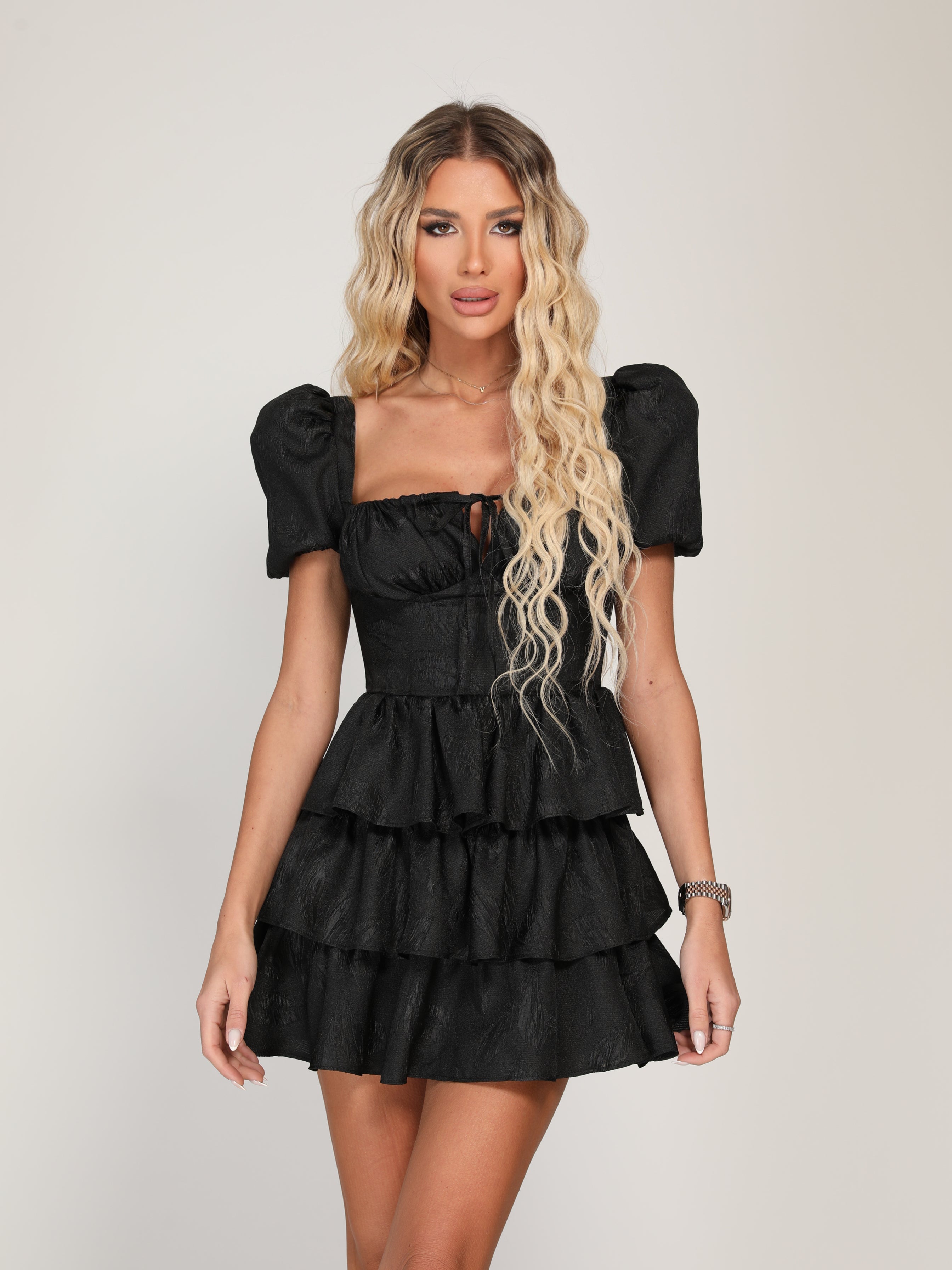 Рокля “Berta” black | Dress “Berta” black | EZARO FASHION HOUSE