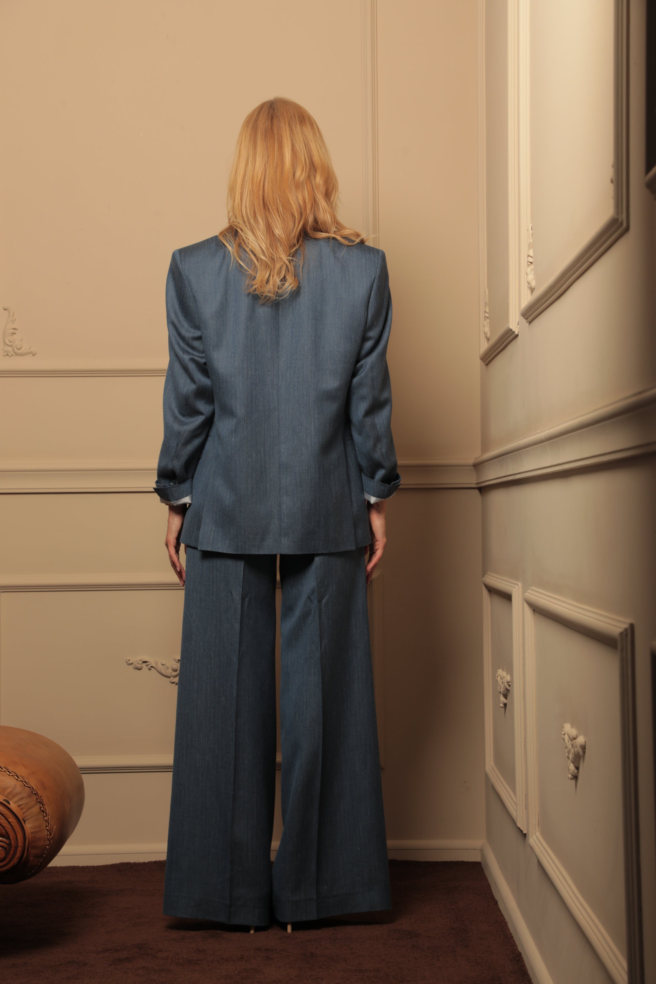 Костюм “Alaia” Светло Син | Suit "Alaia" light blue | EZARO FASHOIN HOUSE