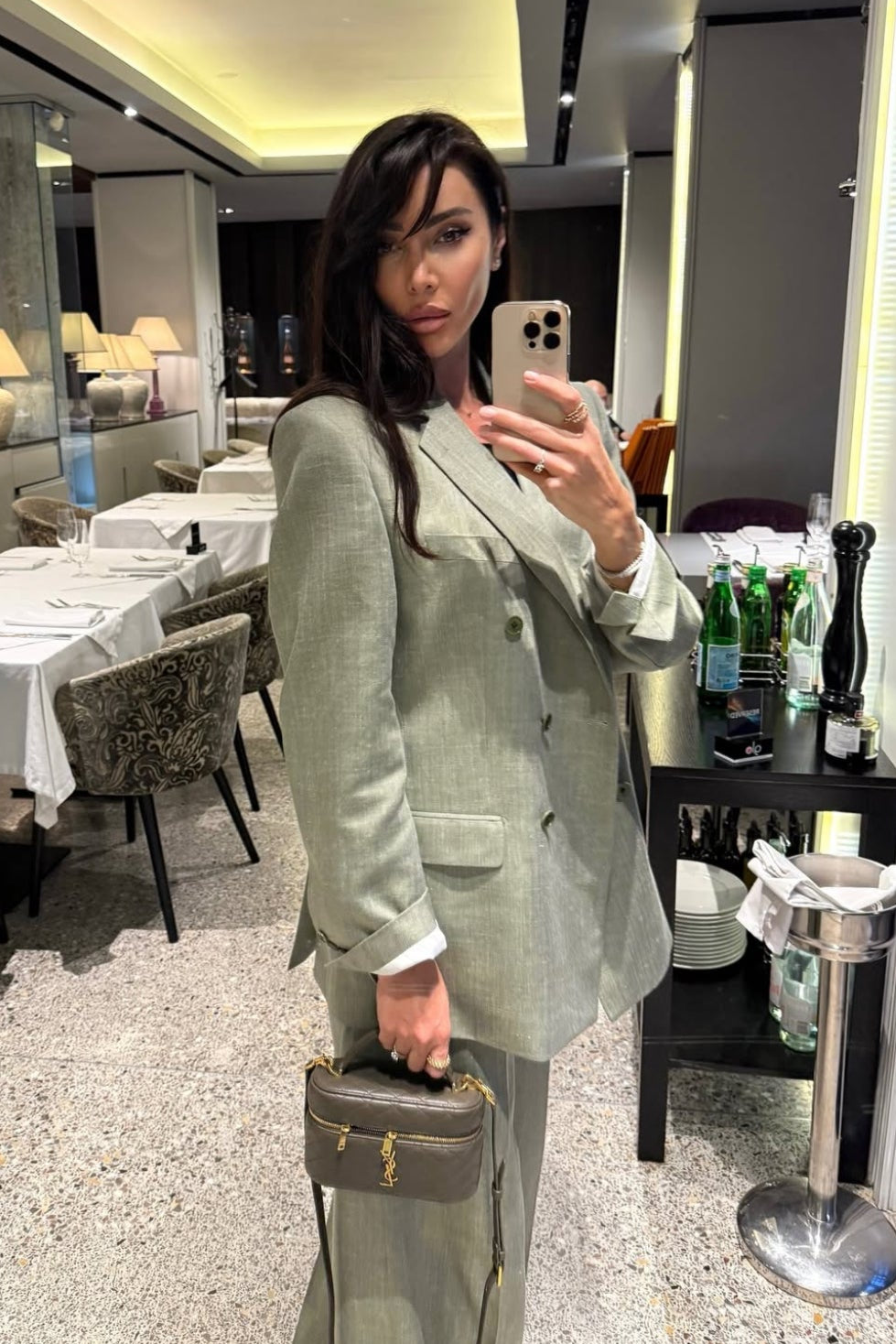 Костюм “Alaia” Зелен | Suit "Alaia" Green | EZARO FASHION HOUSE